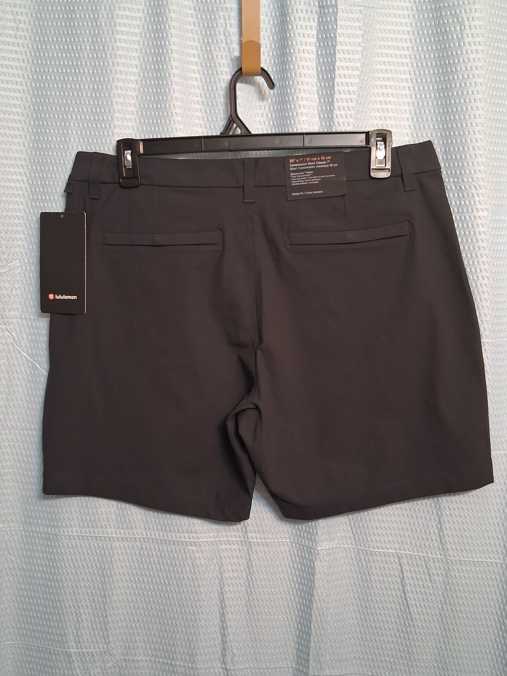 Lululemon SMU Embroidered Black Athletic Shorts - Picture 3 of 6